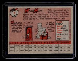 lot 67 image: 1958 Topps Willie Mays #5