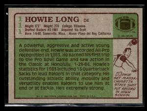lot 68 image: 1984 Topps Howie Long Rookie Card #111