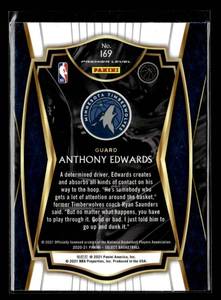 lot 91 image: 2020 Select Premier Level Anthony Edwards Rookie Card #169