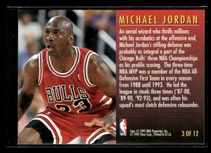 lot 93 image: 1995 Fleer Total D Michael Jordan #3