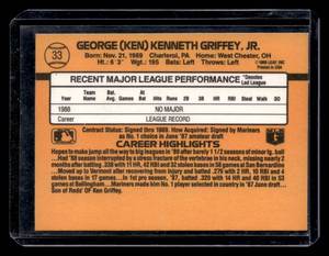 lot 123 image: 1989 Donruss Ken Griffey Jr. Rookie Card #33