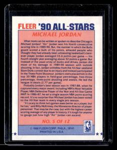 lot 138 image: 1990 Fleer All-Stars Michael Jordan #5