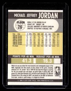 lot 139 image: 1990 Fleer Michael Jordan #26