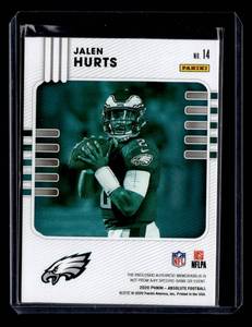 lot 159 image: 2020 Absolute Rookie Materials Jersey Card Jalen Hurts Rookie #14