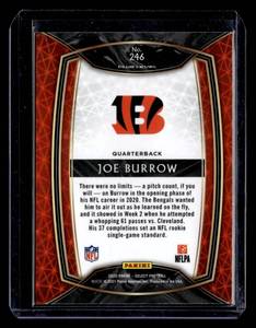 lot 162 image: 2020 Select Club Level Joe Burrow Rookie Card #246