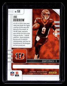 lot 167 image: 2020 Absolute Joe Burrow Rookie Card #158