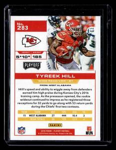 lot 172 image: 2016 Panini Playoff Tyreek Hill Rookie Card #283