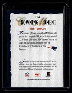 lot 177 image: 2002 Diamond Kings National Tom Brady #N4 1st Diamond Kings Card