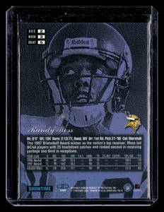 lot 181 image: 1998 Flair Showcase Randy Moss Rookie Card #5