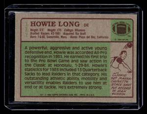 lot 189 image: 1984 Topps Howie Long Rookie Card #111