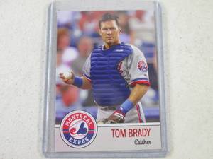 Rare Tom Brady Custom Rookie Baseba...