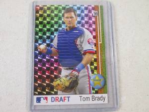 Rare Tom Brady Custom Rookie Baseba...