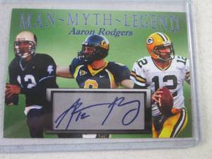 Rare Aaron Rodgers Custom Card...