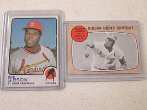 2 Rare Bob Gibson Custom Cards...