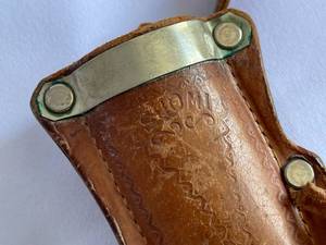 lot 118 image: Vintage Suomi Hunting Knife with Metal Accents