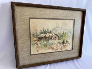 lot 139 image: Framed Watercolor Painting by L Veeder