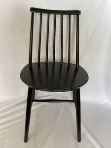 lot 154 image: Vintage Black Spindle Back Wooden Chair