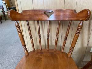 lot 187 image: Pair of Vintage Spindle Back Chairs