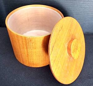 lot 320 image: Vintage Styson Wooden Canister Set