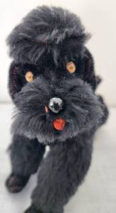 lot 346 image: Unique Black Steiff Poodle