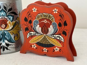 lot 94A image: Decorative Painted Rosemaling Decor Pieces