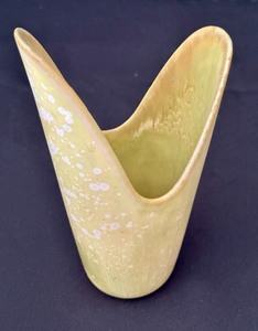 lot 11 image: Gunner Nylund for Rorstrand A Symmetrical Vase with Yellow Glaze