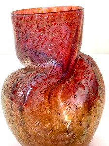 lot 25A image: Antique Pinch Glass Vase