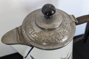 lot 227 image: Antique Manning Bowman Enamel Coffee Pot
