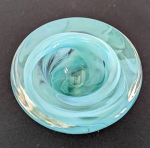 lot 238 image: Kosta Boda Swirled Art Glass Votive Holder