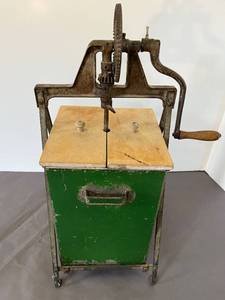 lot 39 image: antique butter churn