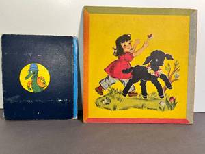 lot 73 image: 2 antique books  Uncle Wiggily & the Pirates and Little Black Lamb, a Fuzzy Wuzzy Book