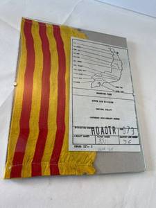 lot 95 image: (with respect) SE Asia Airlift Squad 834th Air Division Tactical Airlift Boarding Pass with sash in frame