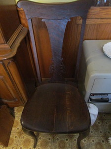 Antique T-Back Chair