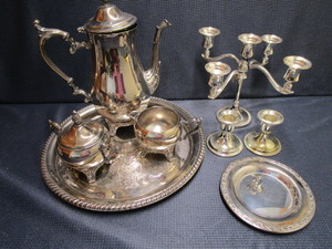 Coffee Service & Candle Stands