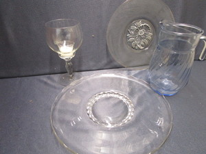 Fine Glass Trays, Pitcher