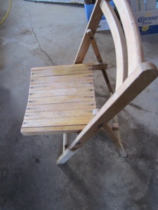 Vintage Wooden Folding Chair