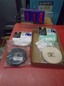 Buffing covers. Foam & wool. As shown.