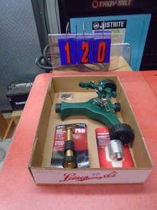 Flat of new Orbit sprinkler & garden stuff. As shown.