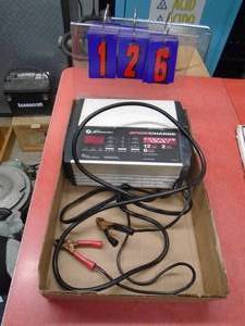 Schumacher 12 volt battery charger. Tested & works but dont hear fan running. As shown.