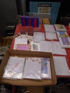 Flat of greeting cards. As shown.