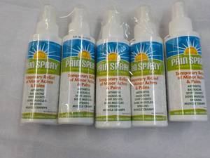 lot 30 image: 5 - 4 oz Pain Spray exp 072023...