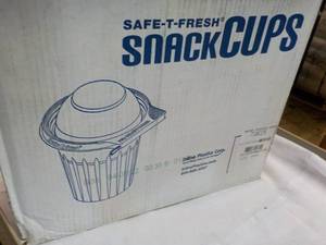 lot 59 image: Case of 272 Plastic Snack Cups with...