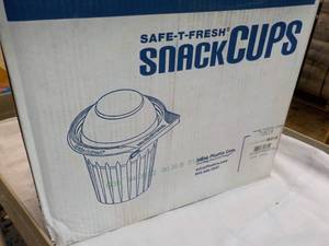 lot 62 image: Case of 272 Plastic Snack Cups with...