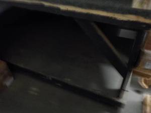 lot 74 image: Wood Stand- 2 tier- 5 ft 10 x 8 ft...