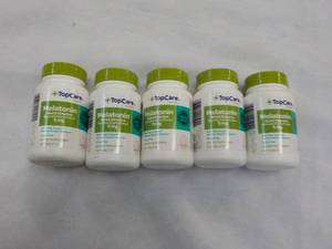 lot 98 image: 5 - 120 Tablet Count Bottles Top Ca...