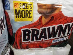 lot 105 image: 6 Pack Brawny Paper Towels...