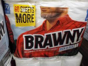 lot 108 image: 6 Pack Brawny Paper Towels...