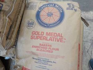 lot 117 image: 50 lb. Bag Gold Medal Flour...