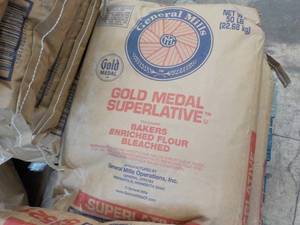 lot 120 image: 50 lb. Bag Gold Medal Flour...