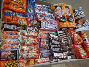 lot 123 image: All Snacks and Candy Pictured- some...